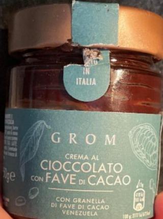 Fotografie - Crema al cioccolato con fave di cacao GROM