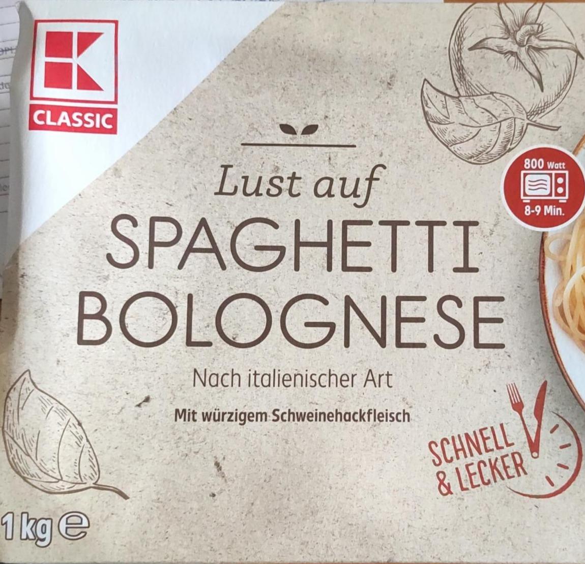 Fotografie - Spaghetti Bolognese K-Classic