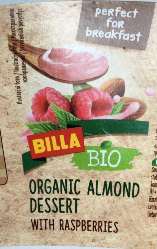 Fotografie - Organic Almond dessert with Raspberries Billa Bio
