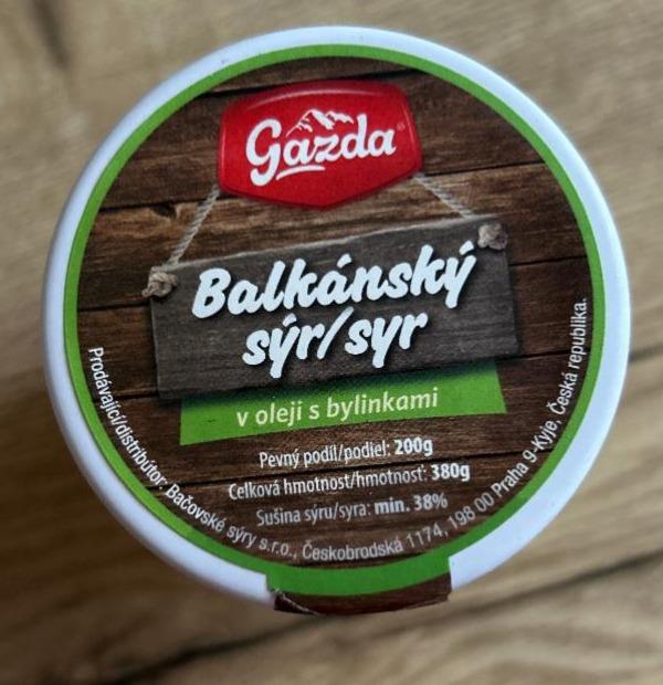 Fotografie - Balkánský sýr v oleji s bylinkami Gazda