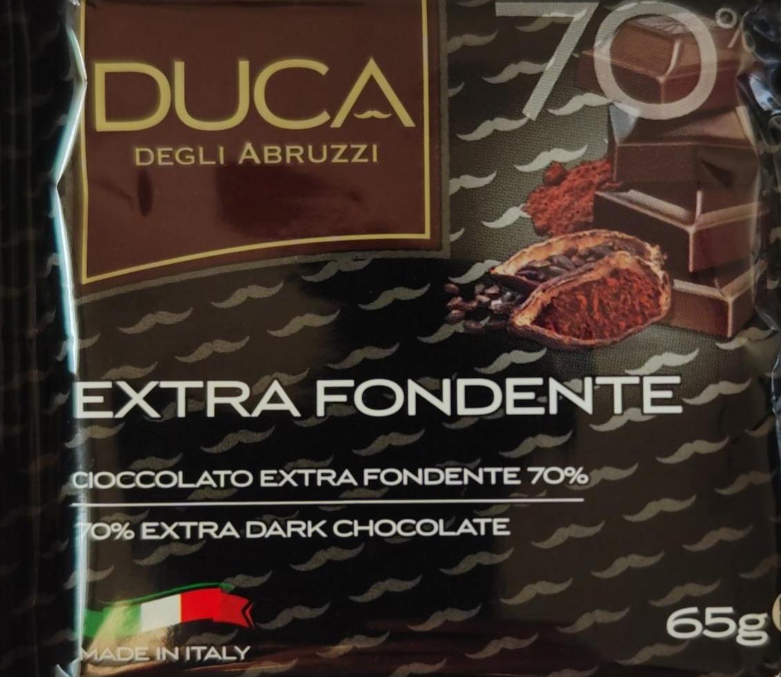 Fotografie - Extra fondente 70% extra dark chocolate Duca