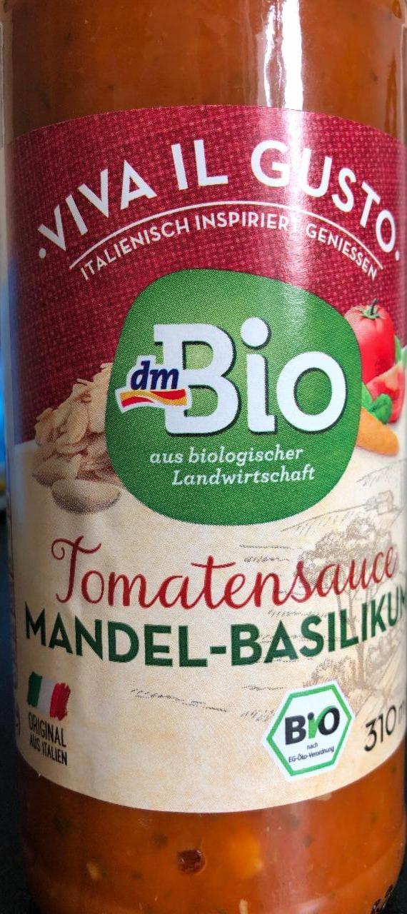 Fotografie - Bio omáčka rajčatová s mandlemi a bazalkou dmBio