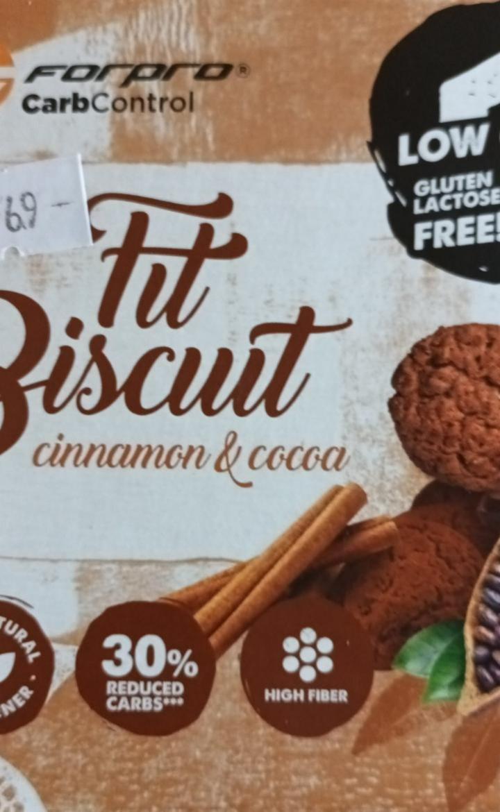 Fotografie - fit biscuit cinnamon cocoa
