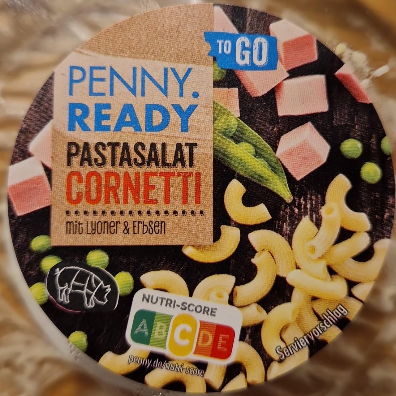 Fotografie - PastaSalat Cornetti mit lyoner & erbsen Penny ready