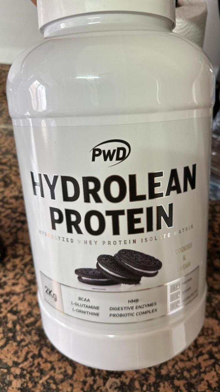 Fotografie - Hydrolean Protein Cookies Cream PWD nutrition