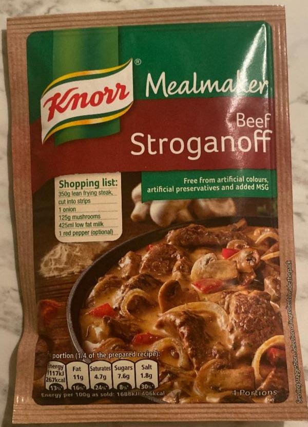 Fotografie - Mealmaker Beef Stroganoff Knorr