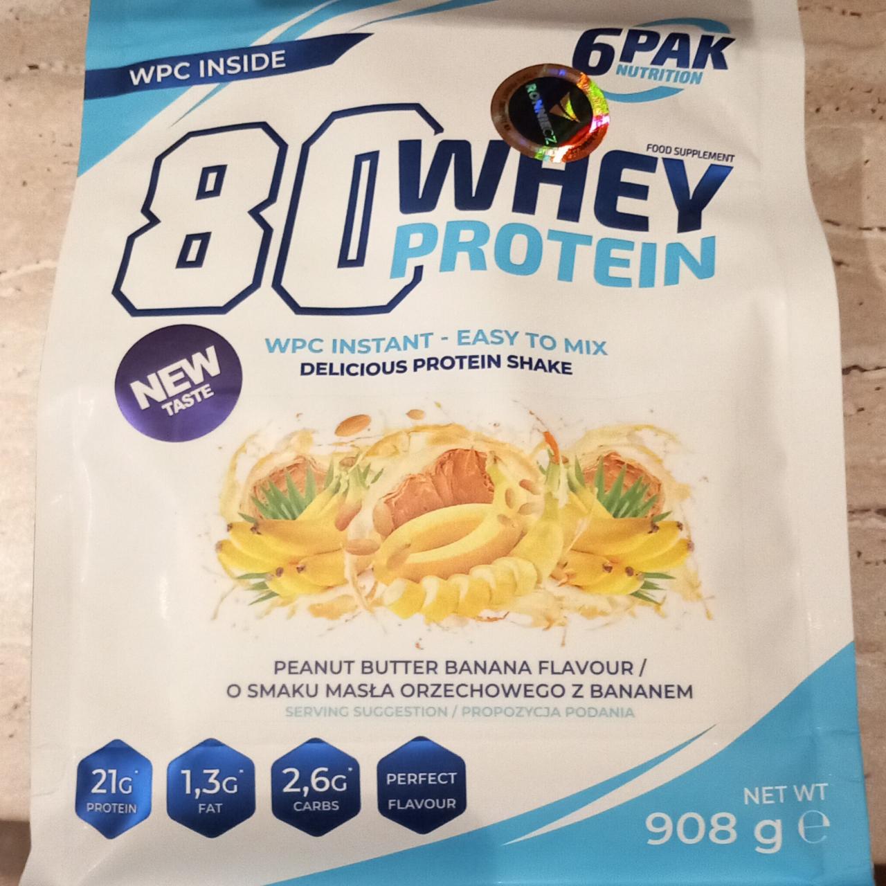 Fotografie - 80 Whey protein WPC Peanut butter & banana