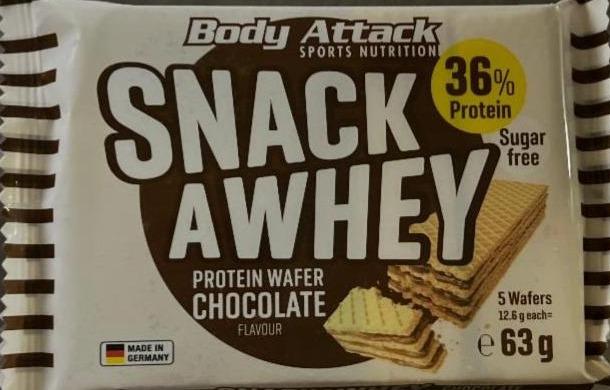 Fotografie - Protein waffer Chocolate BodyAttack