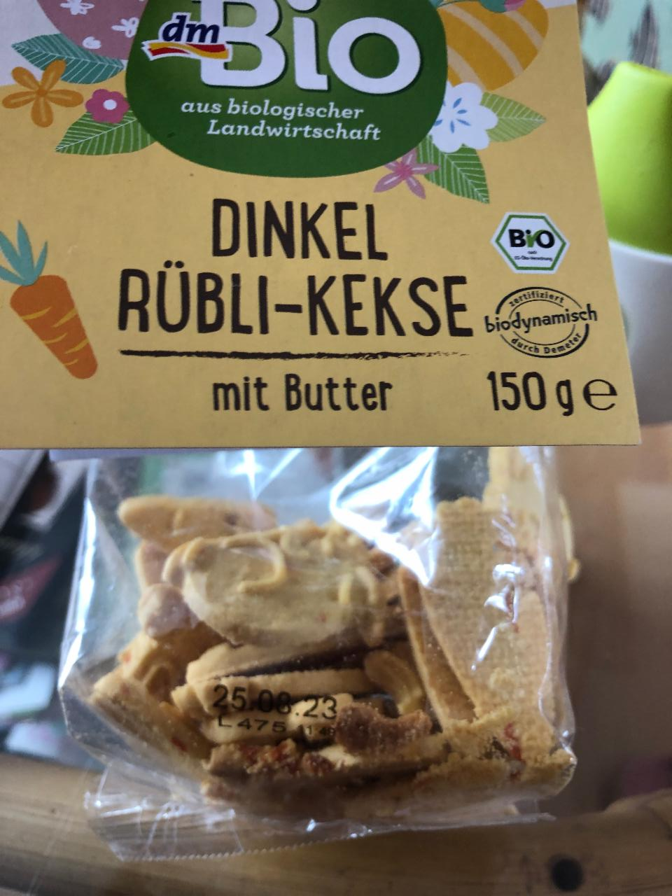 Fotografie - Dinkel Rübli Kekse mit Butter dmBio