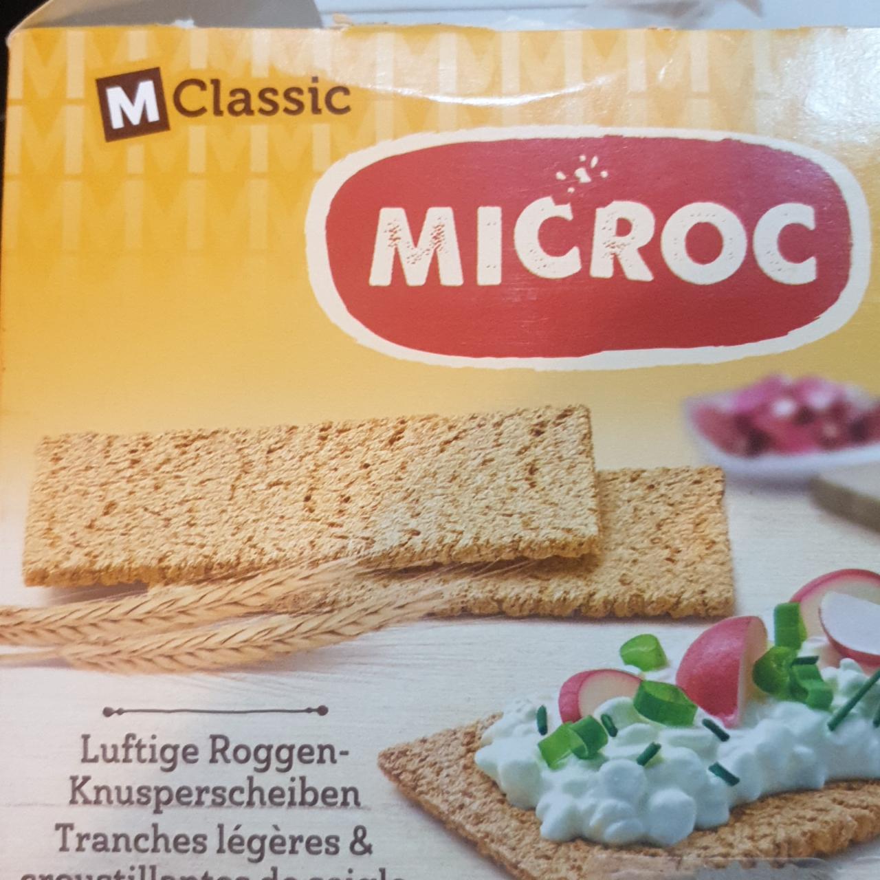 Fotografie - Microc Luftige Roggen-Knusperscheiben M-Classic