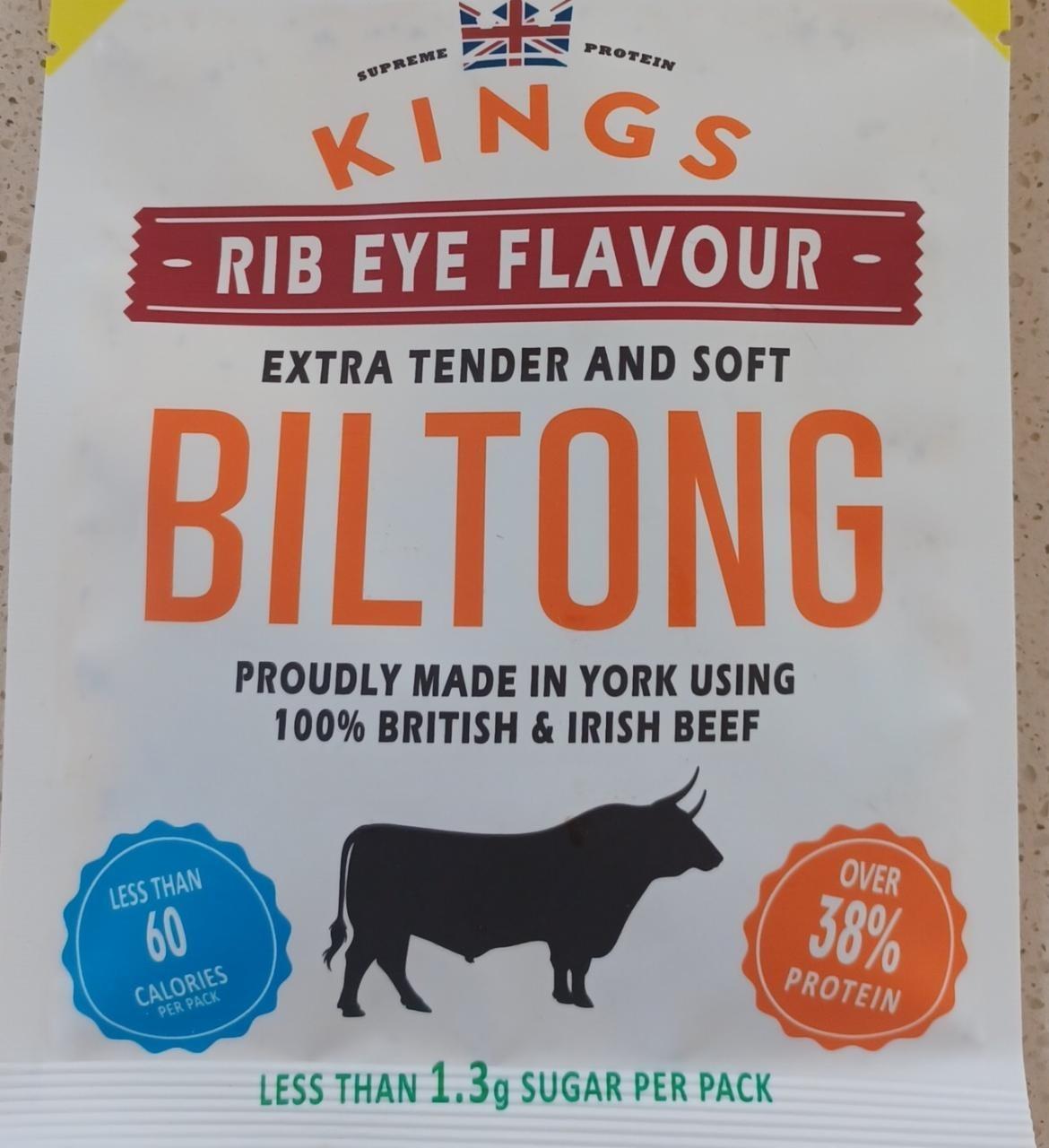 Fotografie - Extra tender and soft Rib Eye flavour Biltong Kings