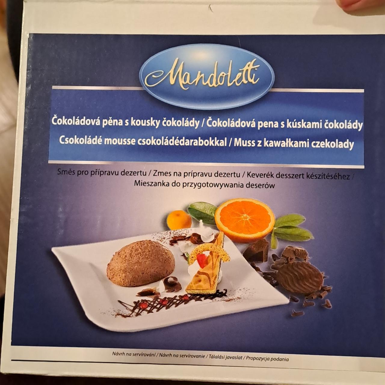 Fotografie - Čokoládová pěna s kousky čokolády Mandoletti