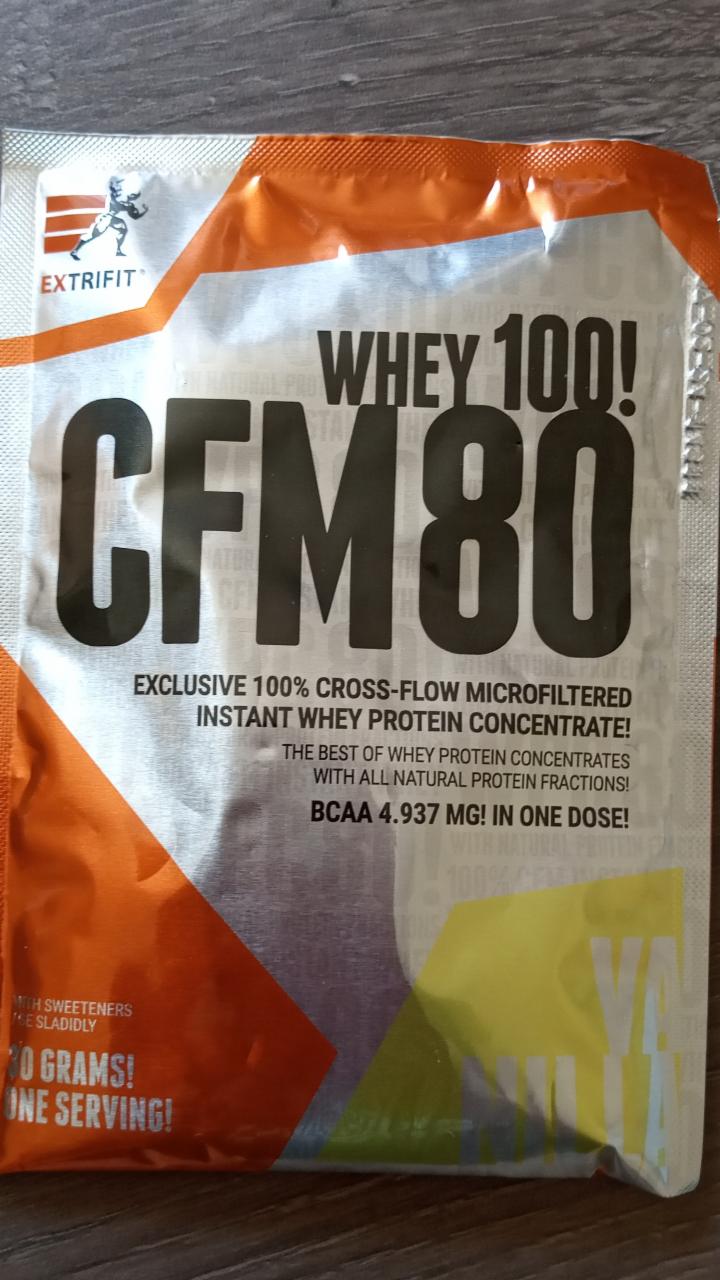 Fotografie - proteinový nápoj WHEY 100! CFM 80 Extrifit