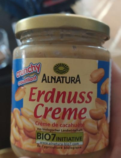Fotografie - BIO Erdnuss Creme Crunchy - Arašídový krém - Alnatura