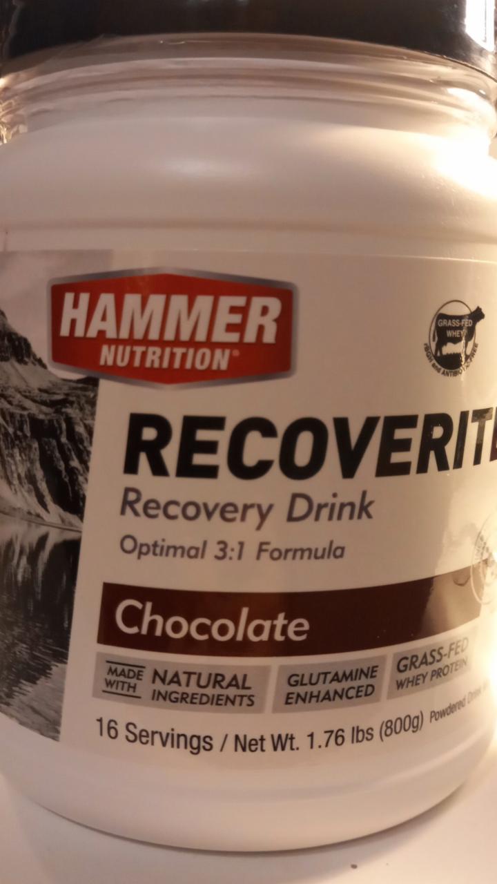 Fotografie - Recoverite Recovery Drink Chocolate Hammer Nutrition