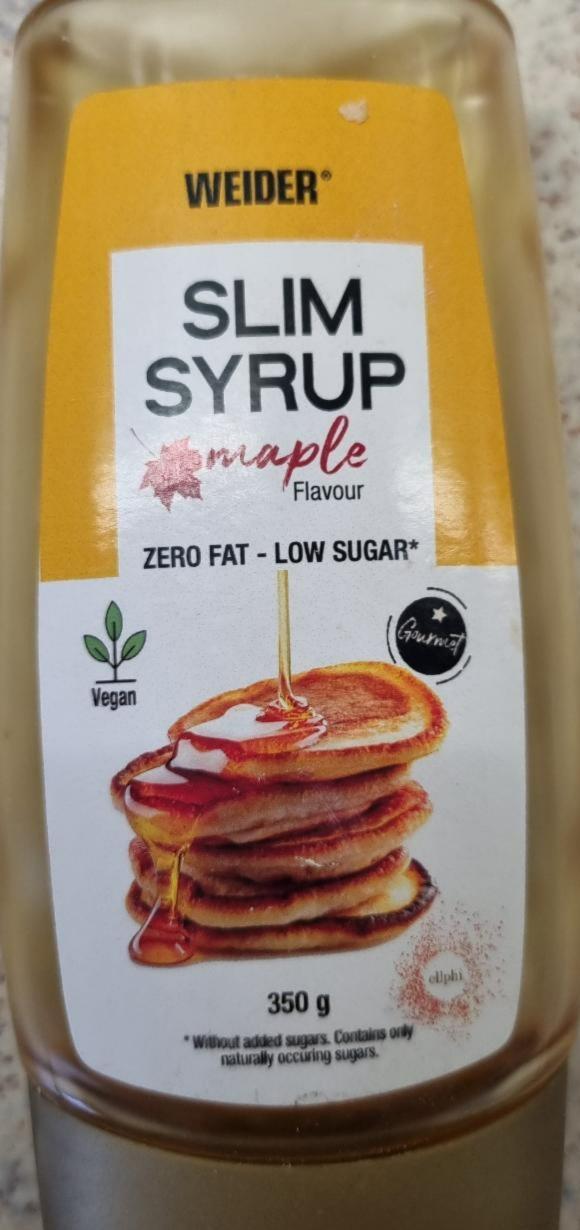 Fotografie - weider slim syrup maple flavour