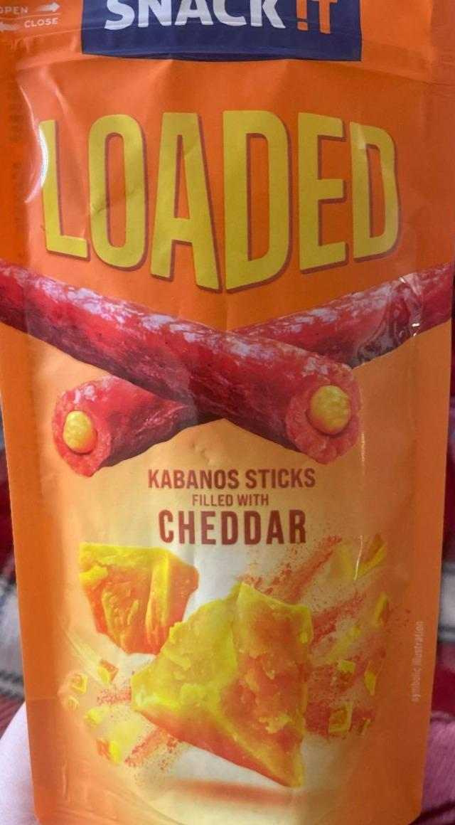 Fotografie - Loaded Kabanos sticks filled with cheddar Snack it