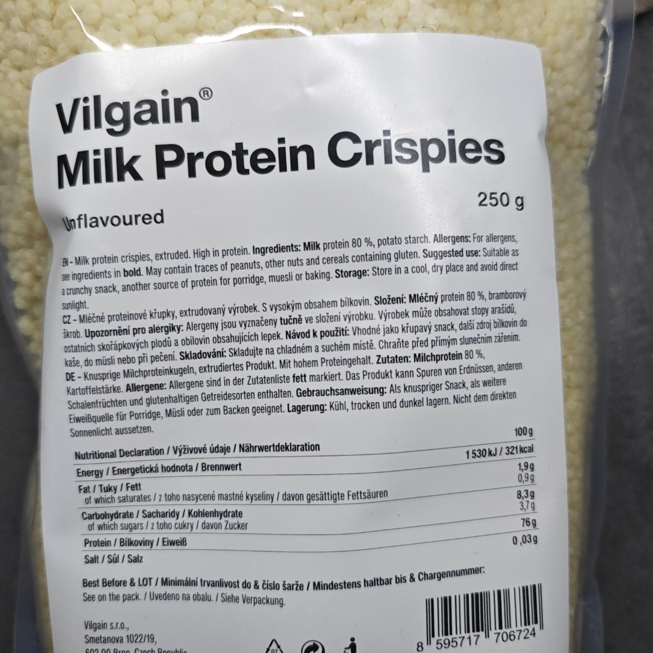 Fotografie - Crispies 76% Protein from Milk Vilgain