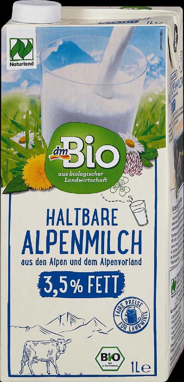Fotografie - Haltbare Alpenmilch 3,5% fett dmBio