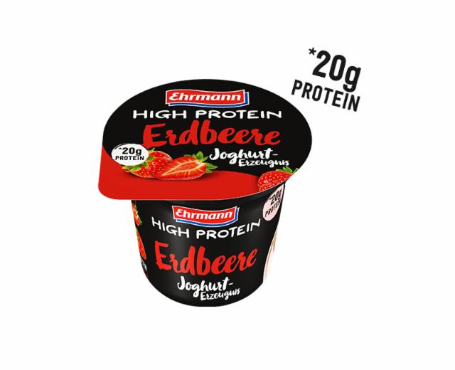 Fotografie - High Protein Erdbeere Joghurt Ehrmann