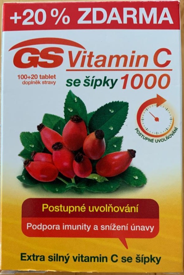 Fotografie - GS Vitamín C 1000 se šípky