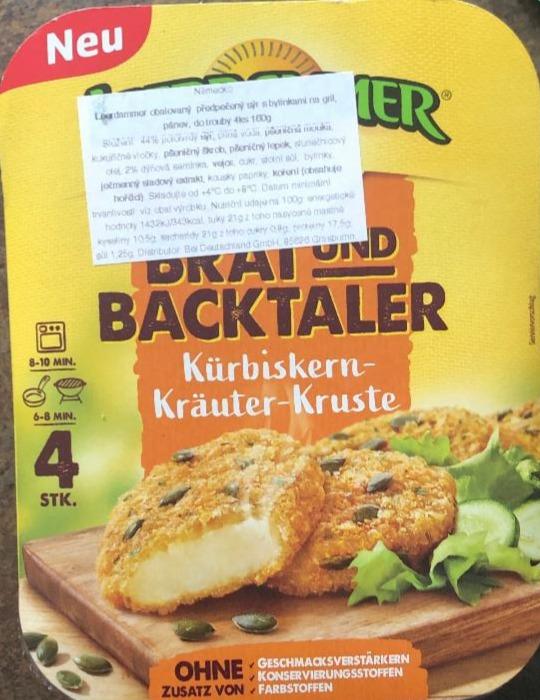 Fotografie - Brat- und Backtaler Kürbiskern-Kräuter-Kruste Leerdammer