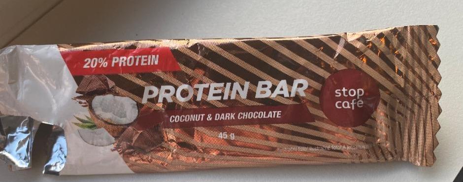 Fotografie - Protein Bar coconut & dark chocolate Stop Cafe