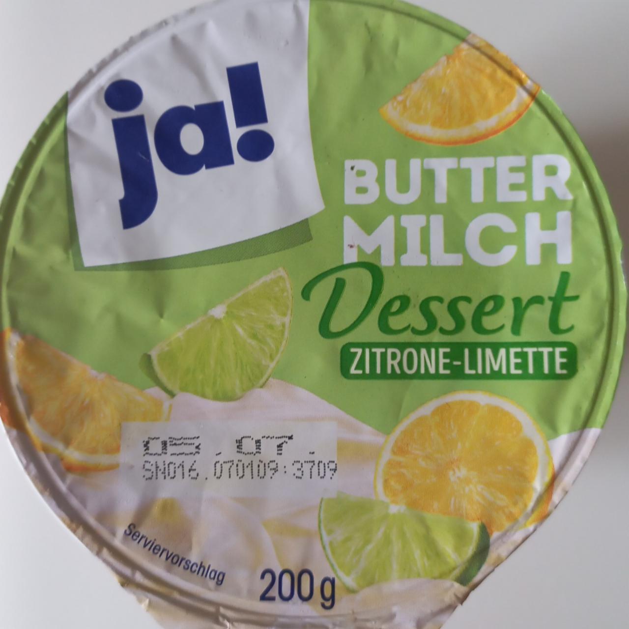 Fotografie - Butter Milch Dessert Zitrone-Limette Ja!