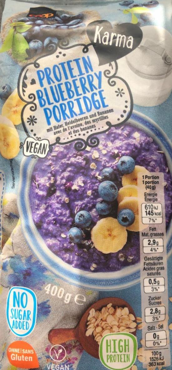 Fotografie - Protein Blueberry Porridge 