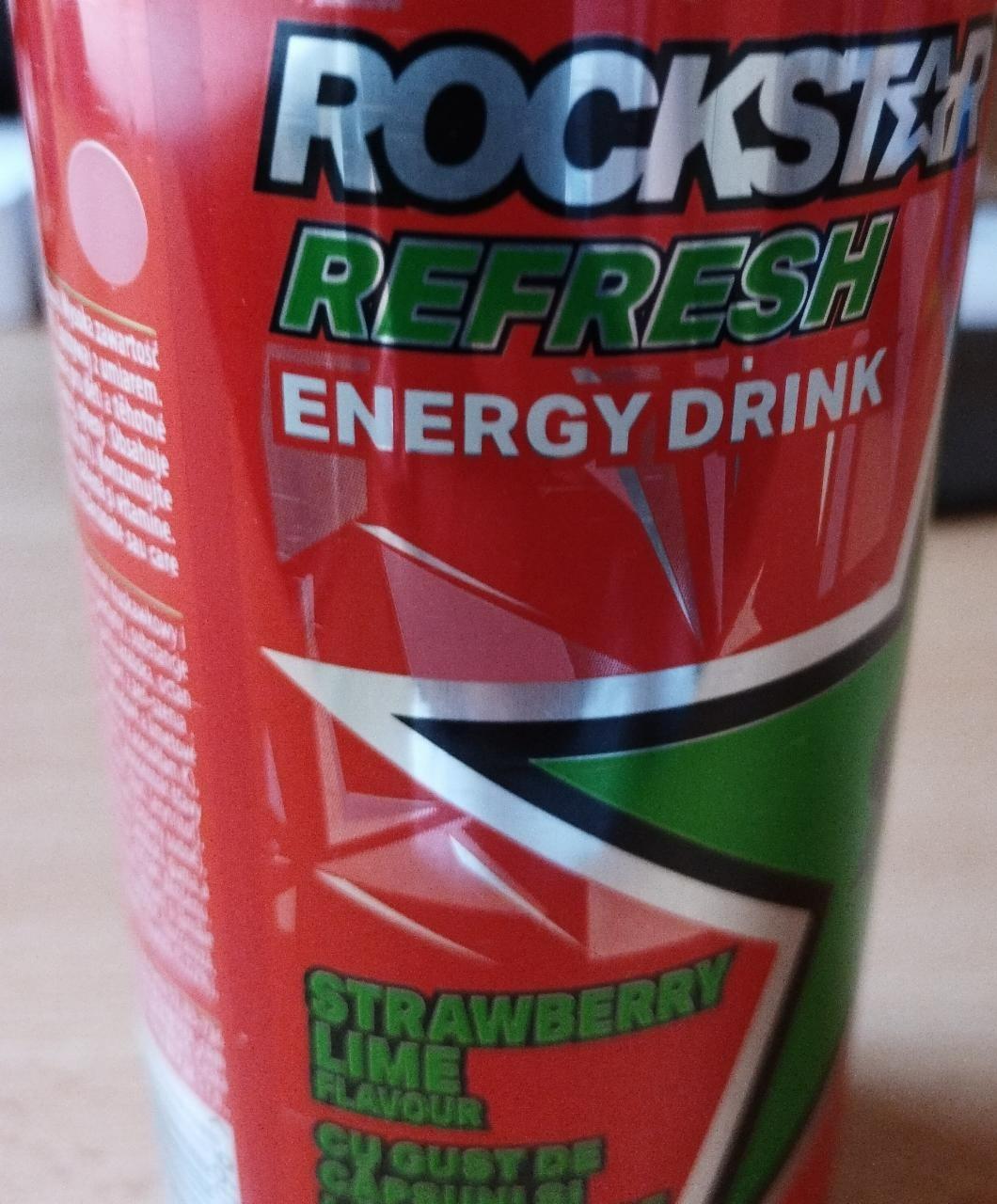 Fotografie - Refresh Energy drink Strawberry Lime Rockstar