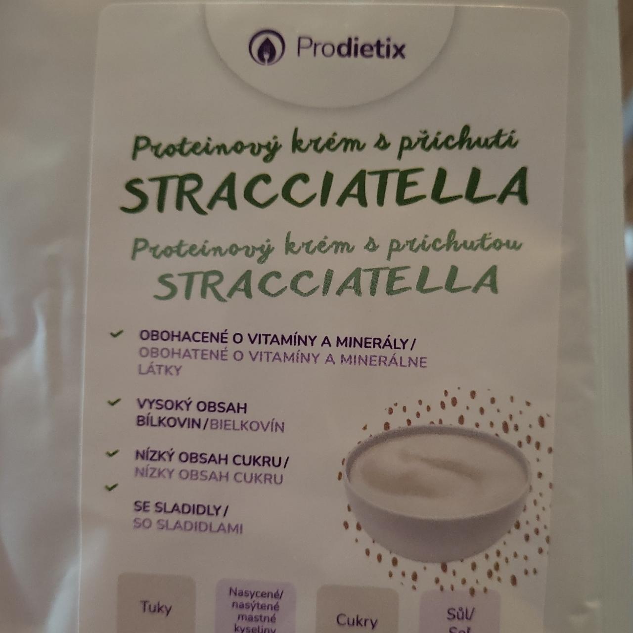 Fotografie - Proteinový krém s příchutí sttacciatella Prodietix