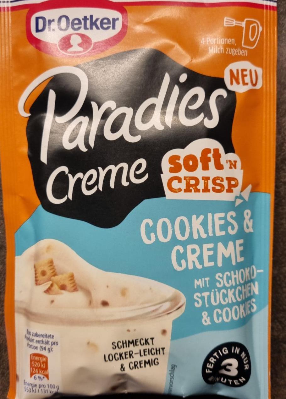 Fotografie - Paradies Creme soft'n Crisp Cookies & Creme Dr.Oetker