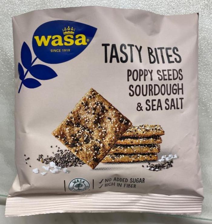 Fotografie - Tasty Bites Poppy Seeds Sourdough & Sea Salt Wasa