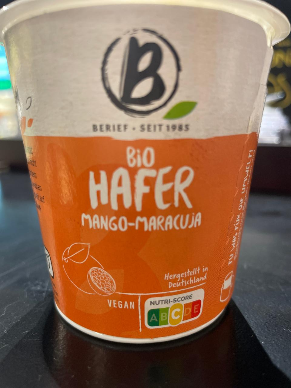 Fotografie - Bio hafer mango-maracuja Berief