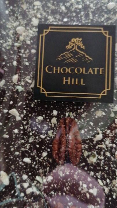 Fotografie - 77% tmavá čokoláda s pekanovými ořechy a pistáciemi Chocolate Hill
