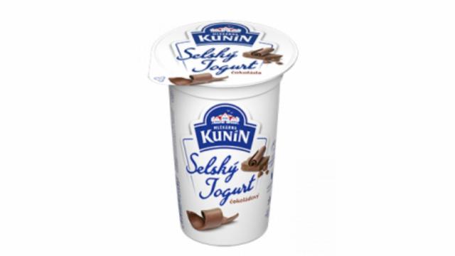 Fotografie - Selský jogurt čokoládový Kunín