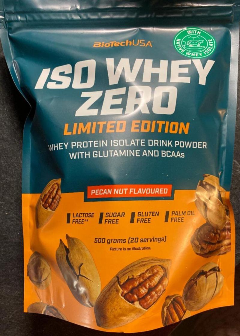 Fotografie - Iso Whey Zero Protein Pecan Nut flavoured BioTechUSA