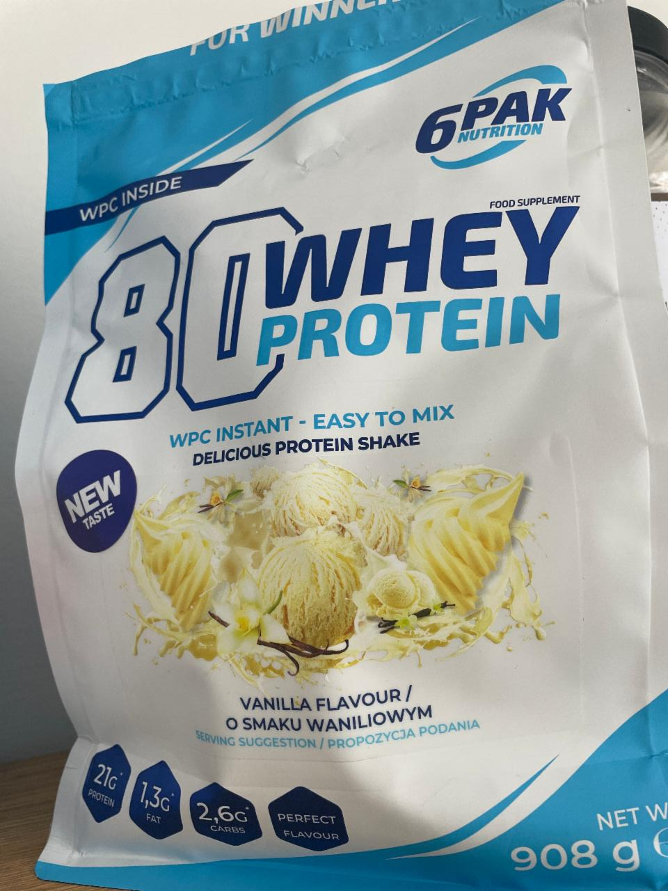 Fotografie - 80 Whey protein vanilla 6PAK Nutrition