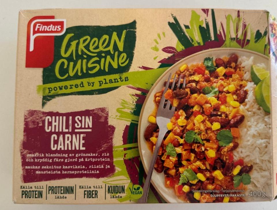 Fotografie - Green Cuisine Chili sin Carne Findus