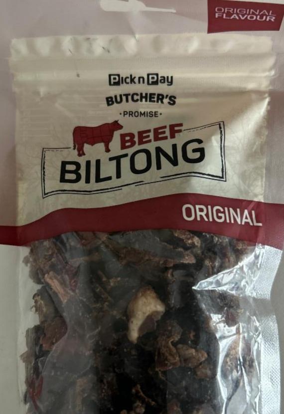 Fotografie - Beef Biltong Original Butcher’s Promise