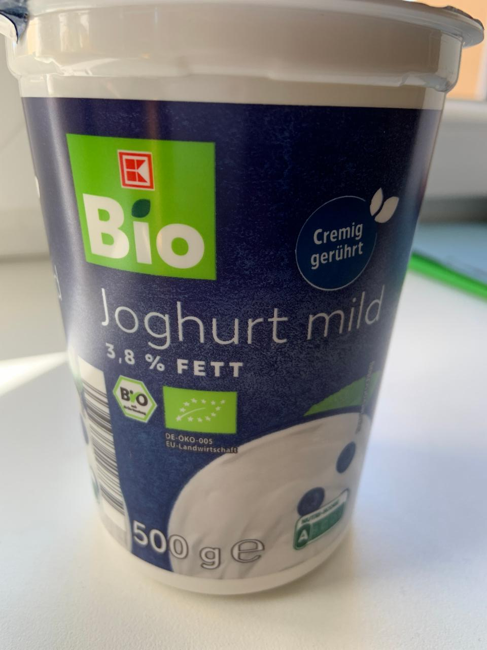 Fotografie - bio joghurt mildt 3,8%