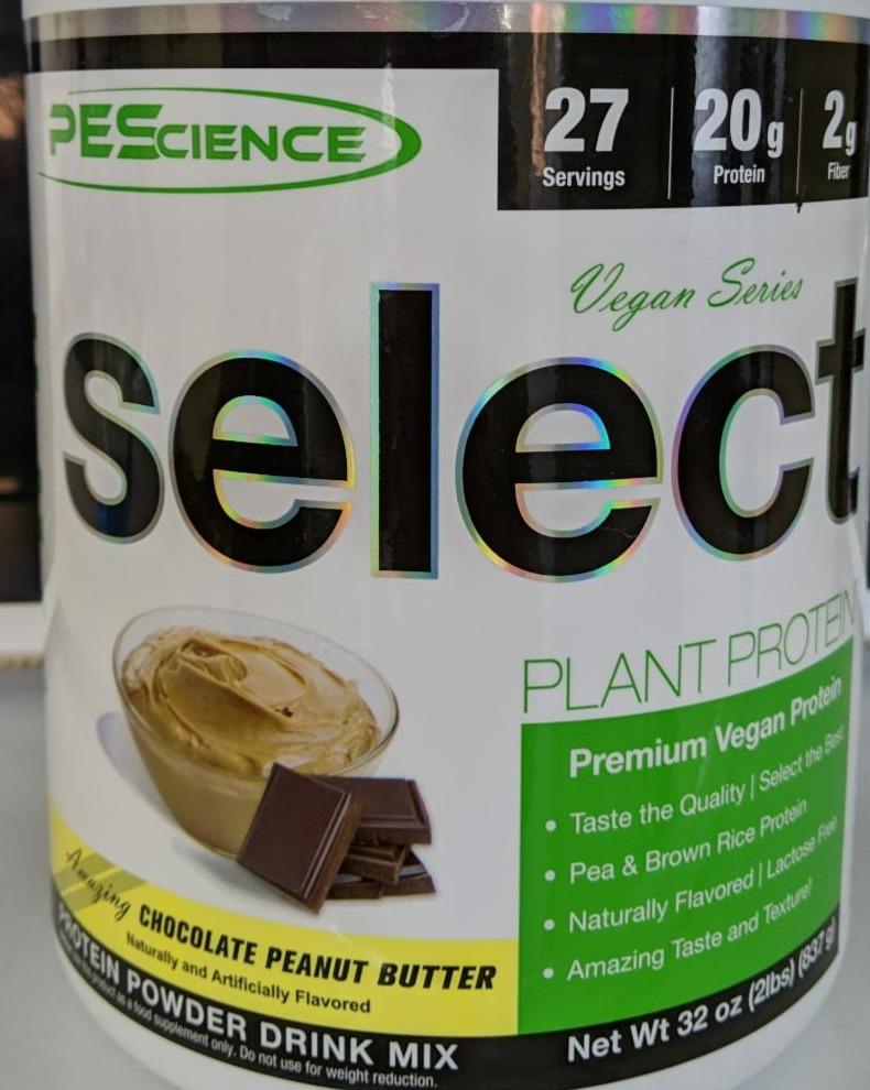 Fotografie - Vegan Series Select Protein Chocolate Peanut Butter PEScience
