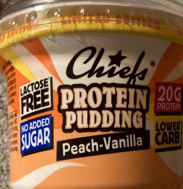 Fotografie - Protein pudding Peach Vamilla Chiefs