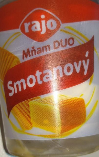Fotografie - Mňam DUO smetanový jogurt karamelový Rajo