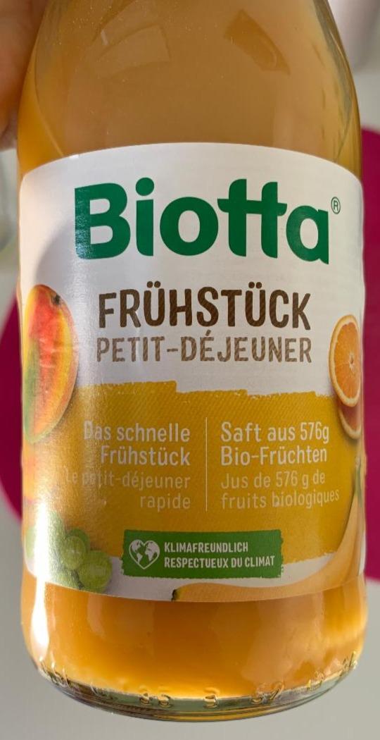Fotografie - Bio Frühstück Saft Biotta