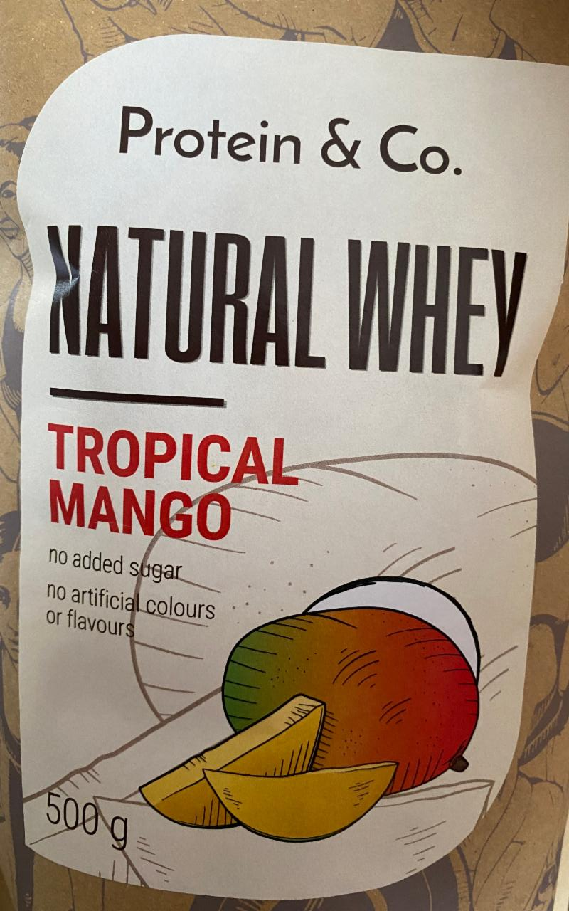 Fotografie - Natural Whey Tropical Mango Protein & Co.