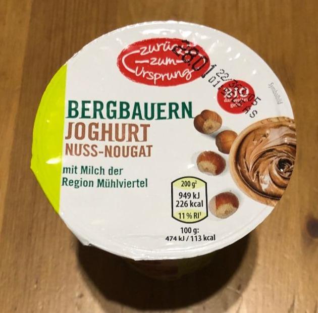 Fotografie - Bergbauern Bio-Joghurt Nuss-Nougat Zurück zum Ursprung