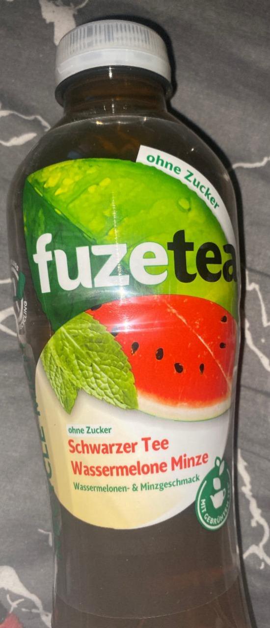 Fotografie - Schwarzer Tee Wassermelone Minze ohne Zucker Fuzetea