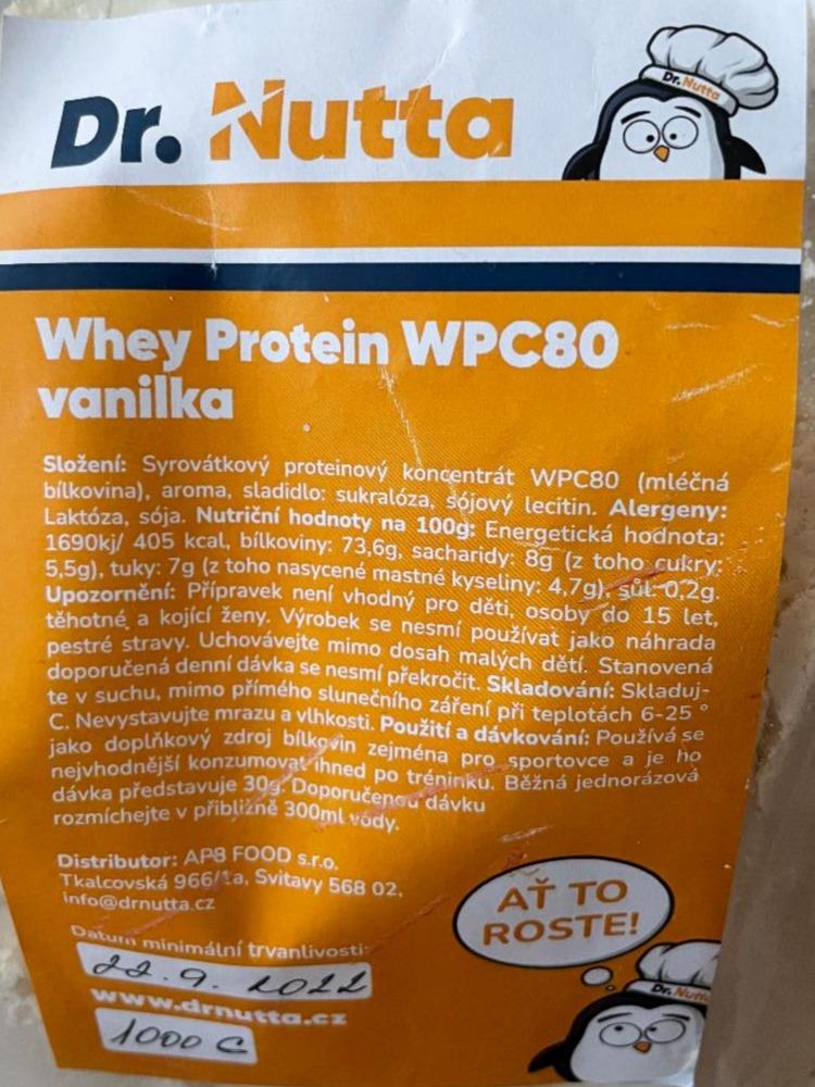 Fotografie - whey protein vanilka Dr.Nutta