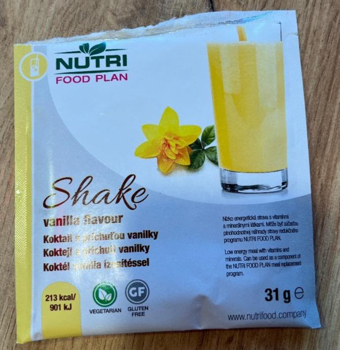 Fotografie - Shake koktejl s příchutí vanilky Nutri food plan